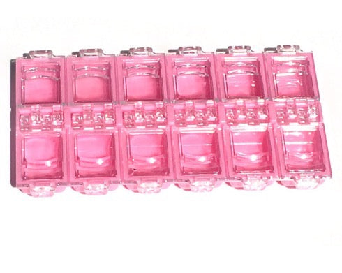 Díszítő doboz 12 részes /3 színben/ pink