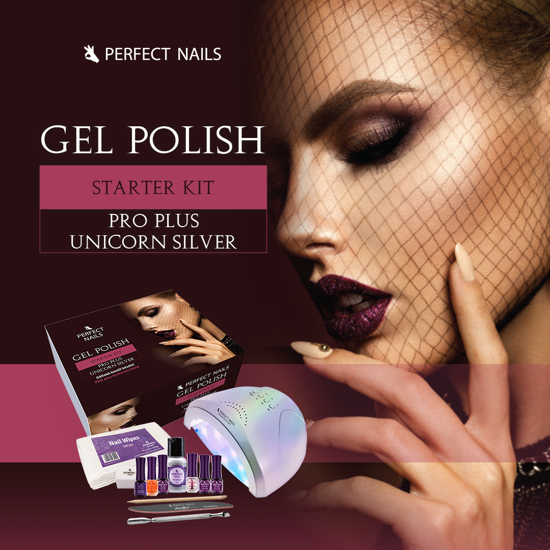 Gel polish starter set - pro plus unicorn silver