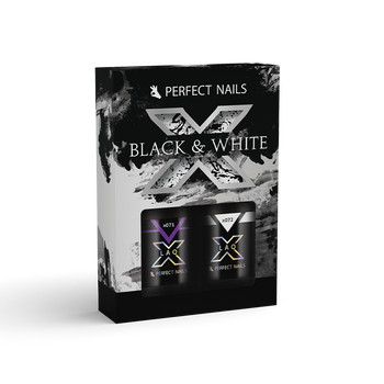 LACGEL LAQ X - BLACK & WHITE GÉL LAKK SZETT