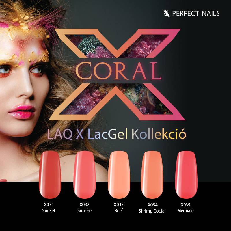 LacGel LaQ X - Coral Gel Lacquer Set