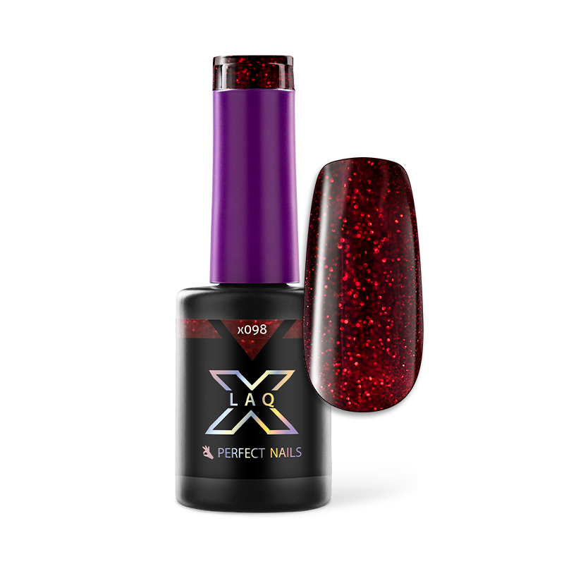 LacGel LaQ X - Flash Red Duo Gel Lacquer Set