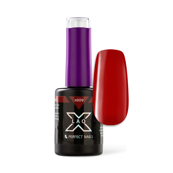 LACGEL LAQ X GÉL LAKK 8ML - CHERRY RED X009 - THE RED CLASSICS