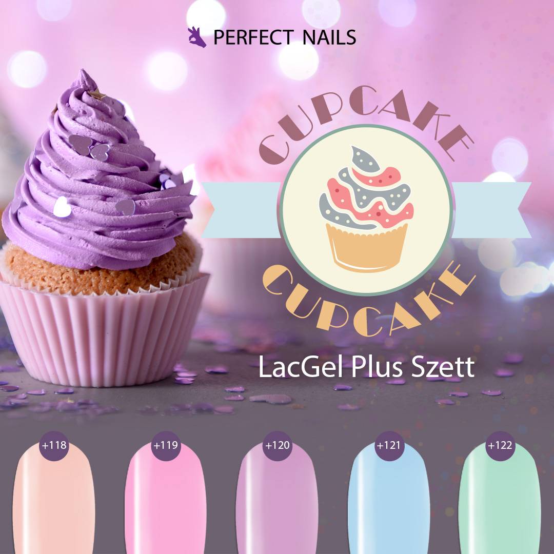 Lacgel Plus Cupcake Gel-Nagellack-Set 5x8 ml