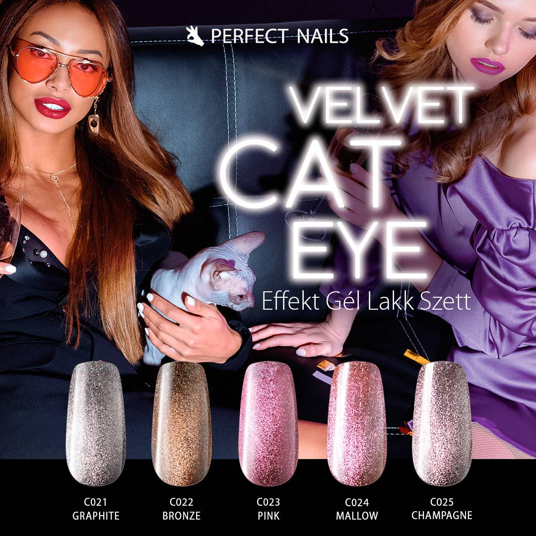 Lacgel Velvet Cat Eye Gel-Nagellack-Set 5x8 ml
