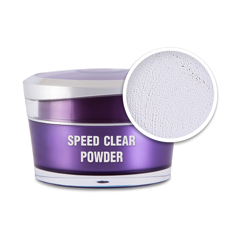 Műkörömépítő Porcelánpor - Speed Clear Powder