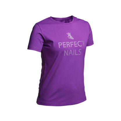 Perfect Nails - Strasszos Lila Póló
