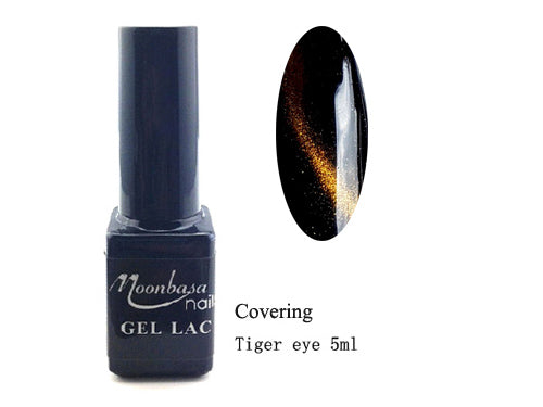Tiger Eye Covering magnetic gel polish - gold #851