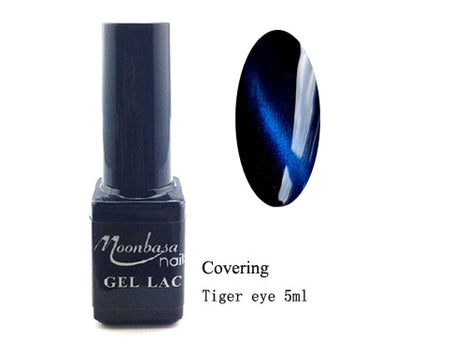 Tiger Eye Covering magnetic gel polish - blue #854