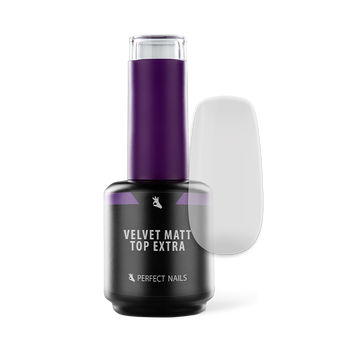Velvet Matt Top Gel Extra - Matt Gél Lakk Fedő Zselé /2 méret/